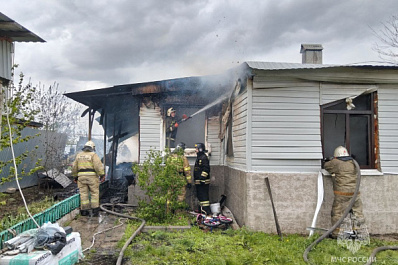 В Самарской области во время пожара в частном доме пострадала 8-летняя девочка