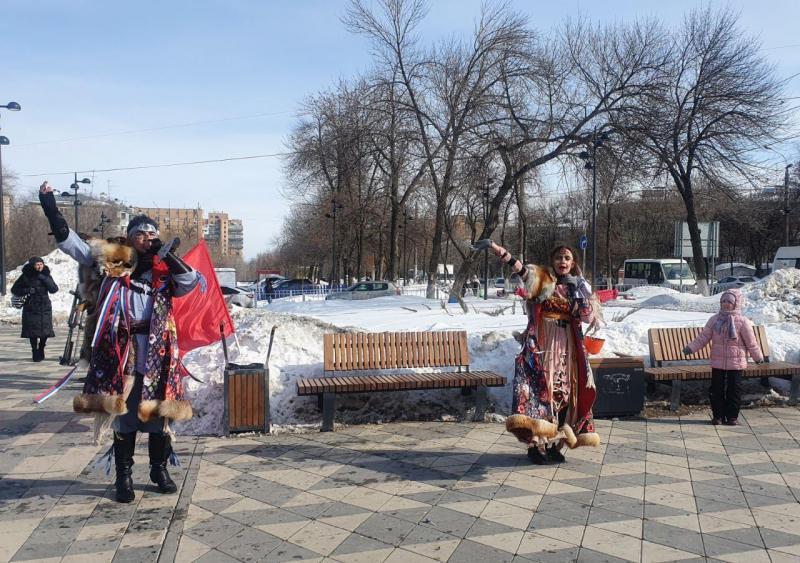 Жители Самарской области встретили Масленицу на обновлённых городских территориях