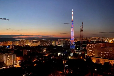 В Самаре 13 августа на телебашне появятся российский флаг и цифровая бабочка