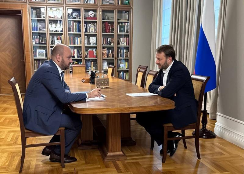 Вячеслав Федорищев встретился с заместителем руководителя Администрации Президента РФ Максимом Орешкиным