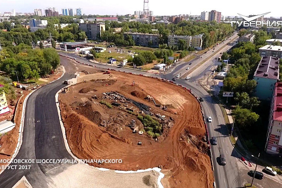 Губерния на высоте. Строительство кольца на пересечении Московского шоссе и улицы Луначарского