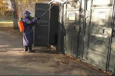 В Самаре дезинфицируют общественные туалеты
