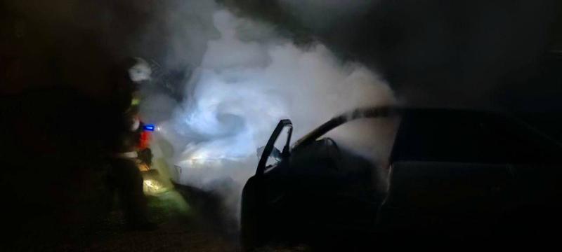 Ночью 26 апреля в Кинеле сгорела Audi