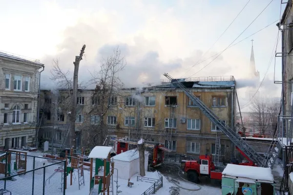 Полиция взяла под охрану пострадавшее от пожара здание на Некрасовской в Самаре