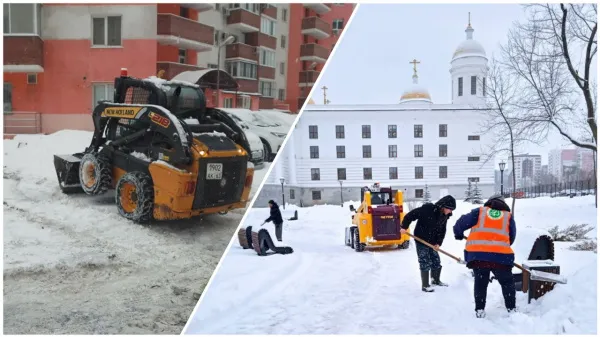 В борьбе со стихией: в Самаре 230 единиц техники убирают снег 6 января