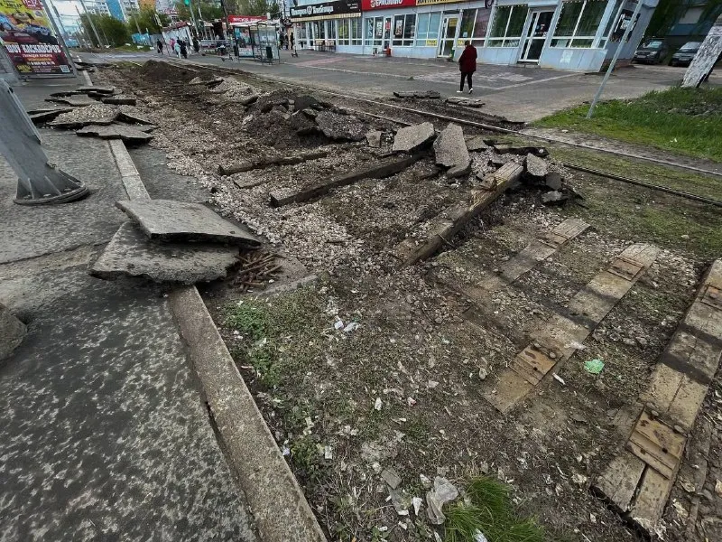 Стало известно, когда закончат ремонт трамвайных путей на Ново-Садовой