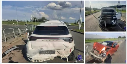 В Самаре 16 июня столкнулись "Мерседес" и китайский внедорожник