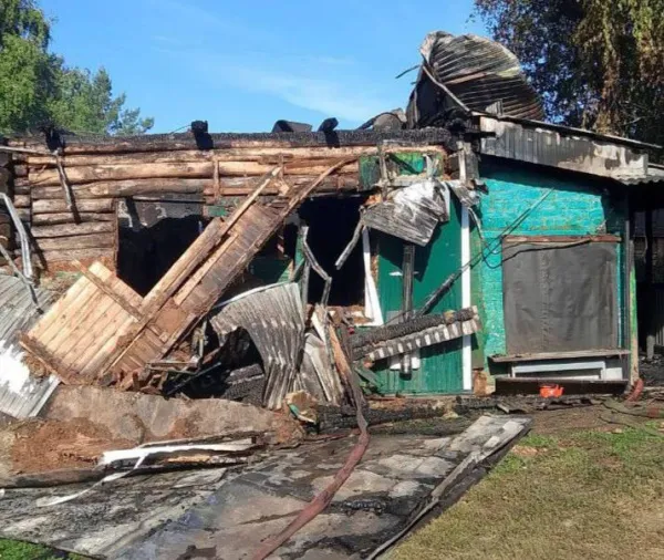 В Самарской области во время пожара 20 июля пострадал мужчина