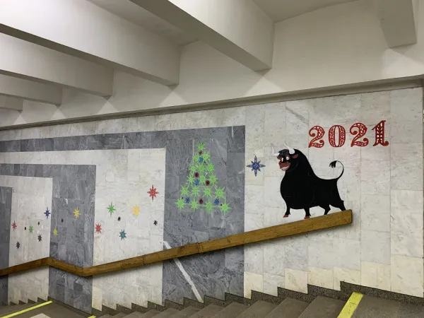 В Самаре на станции метро "Кировская" появится изгоняющий COVID бык