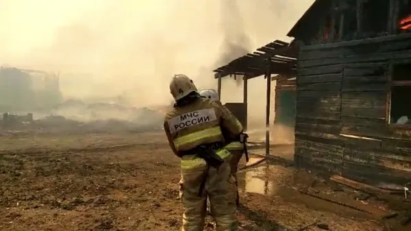 Причиной пожара в Яицком мог стать поджог