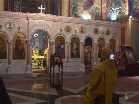 Архиерейская служба в кафедральном соборе Кинеля. Путь паломника