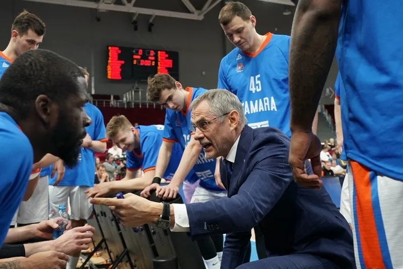 Главный тренер БК "Самара" об игре с "Минском": "Мы большего ждем от ребят со скамейки" 