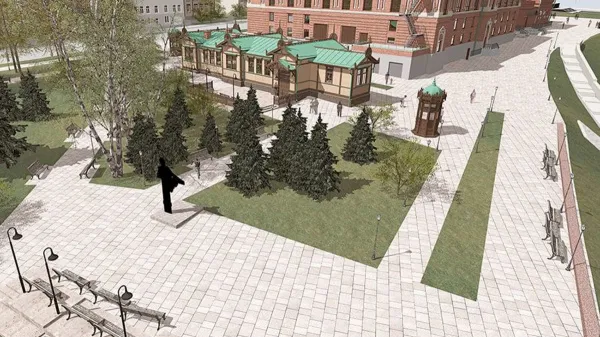 Архитектор показал, как будут выглядеть Пушкинские павильоны около Самарского драмтеатра