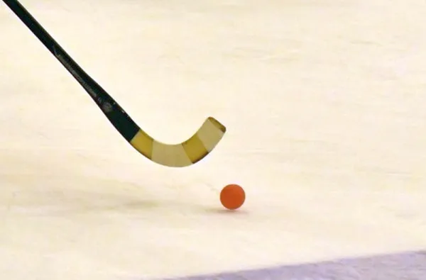 На стадионе "Нефтяник" в Новокуйбышевске проходит первенство области по хоккею с мячом 