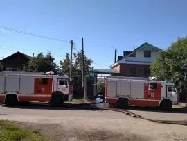 19 пожарных тушили баню в Сызрани