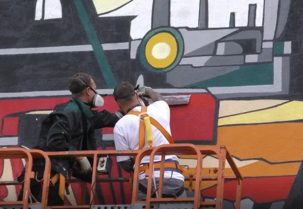 Более 400 баллончиков с краской потребуется для создания нового мурала в Новокуйбышевске