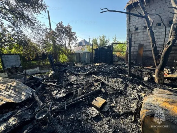 В Самаре 5 июня загорелся дачный дом