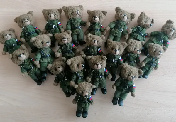 В зону СВО отправилась "рота" сибирских мишек-талисманов