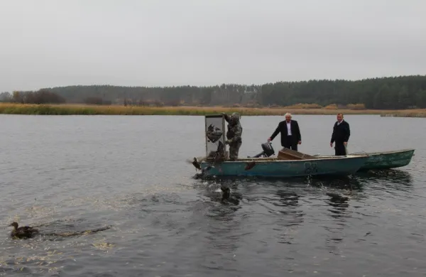 В селе Муранка выпустили на волю две сотни уток