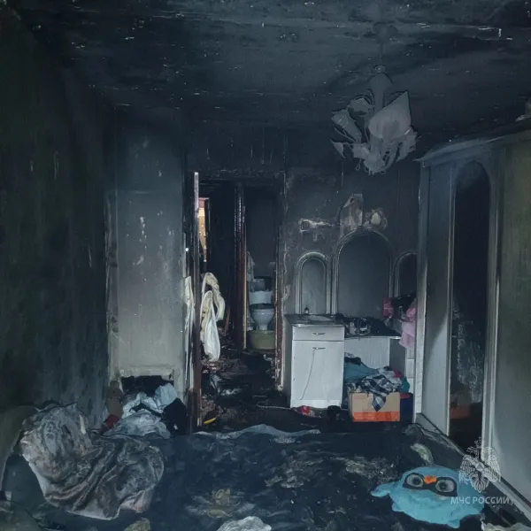 В Жигулевске спасли мужчину из горящей квартиры