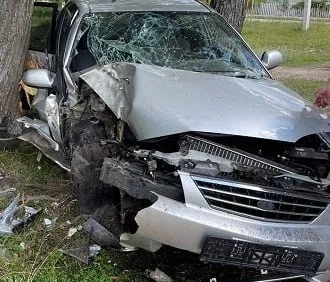 В Самарской области пьяный сельчанин врезался в дерево на угнанной машине