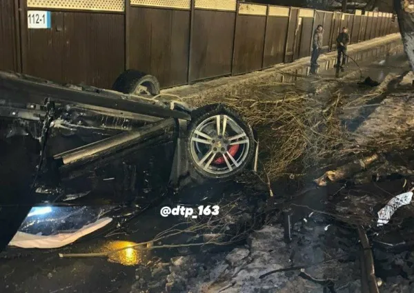 Виновник ночной аварии на Ново-Садовой "летел" со скоростью 137 км/ч