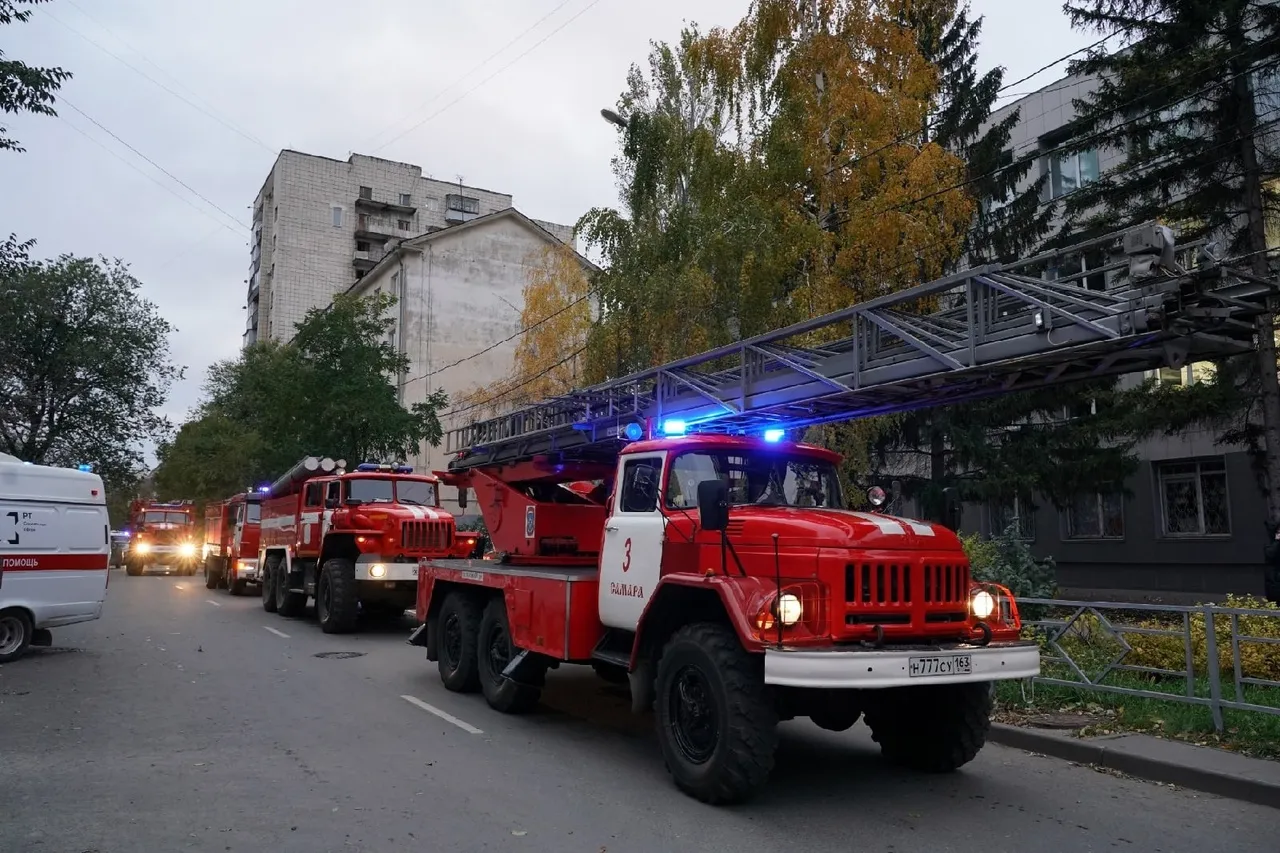 В Самаре 65 человек тушили пожар в административном здании на улице  Чапаевской | СОВА - главные новости Самары