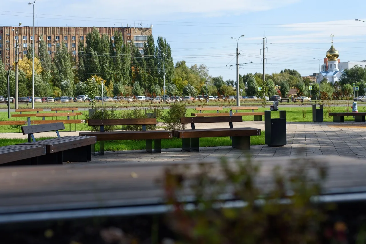 В Самаре на улице Ташкентской появился новый сквер | СОВА - главные новости  Самары