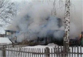 Во время пожара в Сызрани погиб местный житель