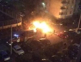 Ночью на Тополиной в Тольятти сгорела LADA Kalina