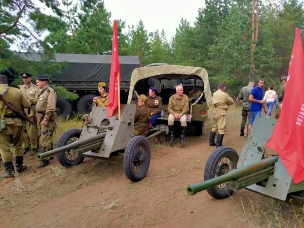 В Самарской области реконструировали бой на Курской дуге