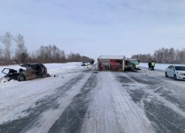 На трассе в Самарской области в ДТП с грузовиком Красное и Белое погибли два человека