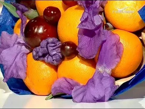 Как сделать букет из фруктов. Утро Губернии