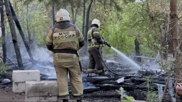В Самаре 16 июня сгорела заброшенная дача в Крутых Ключах 