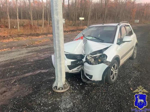 Трое пострадали: в Самаре водитель на Suzuki врезался в столб