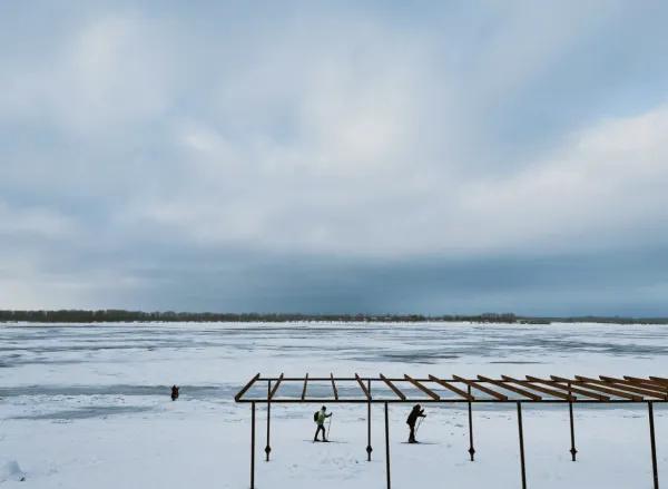 Толщина льда на Волге в Самарской области меньше, чем обычно