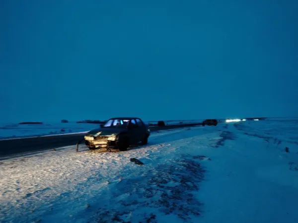 Под Сызранью 8 января водитель пострадал в массовой аварии