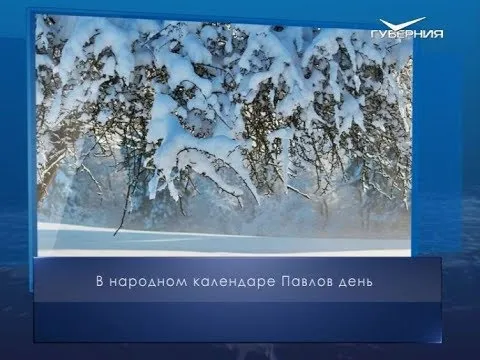 Павлов день. Календарь губернии от 28 января