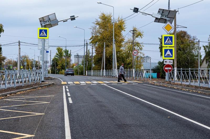 В Кинель-Черкассах завершили ремонт трассы по дорожному нацпроекту