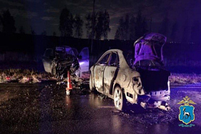 Названа причина ДТП со сгоревшей "Маздой" на трассе в Самарской области