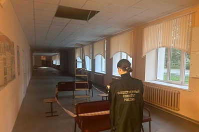 В российской школе на ученика рухнул потолок