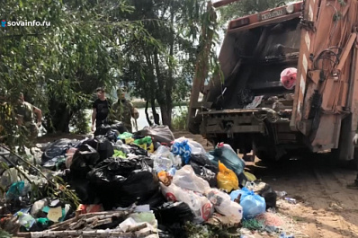 В Красноярском районе очистили от мусора пляж у реки Сок