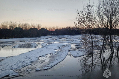 Уровень реки Чагры в Хворостянском районе превысил опасную отметку