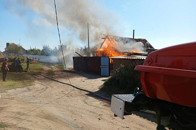 В Самарской области пожарные за полчаса потушили возгорание в жилом доме